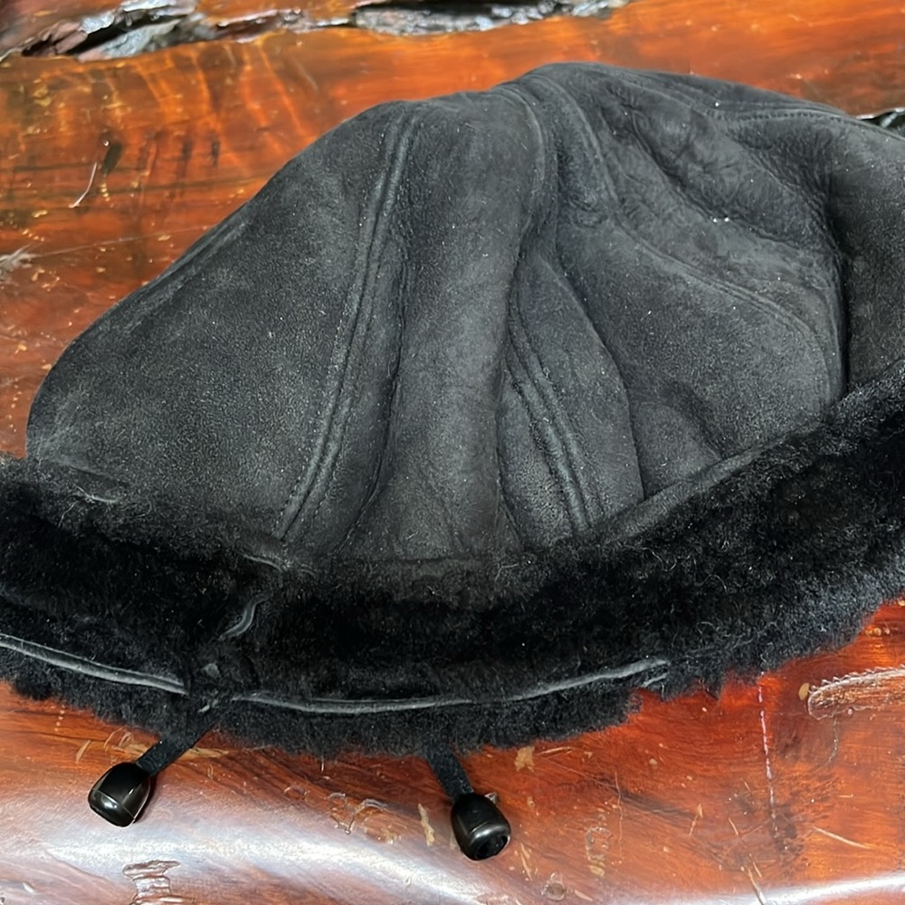 Suede/Shearling Hat - image 3